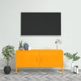 thumbnail image 1 of vidaXL Meuble TV Jaune Moutarde 105x35x50 cm Acier, 1 of 1