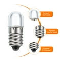 thumbnail image 3 of Uxcell 12V/0.04A E10 Mini LED Light Bulbs, 10Pcs Miniature Screw Bulbs Warm White Light, 3 of 6