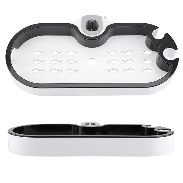 Organizador de Jabón ANGGREK Estante de Almacenamiento de Baño Blanco + Negro 22mm 5kg