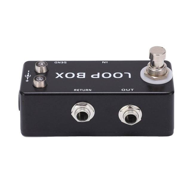 Effect Loop Pedal, Pedals Switcher Mini Metal With LED Indicator For Adjusting For Music Instrument