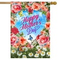 thumbnail image 2 of Briarwood Lane Mother's Day Floral Heart House Flag, 2 of 4