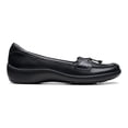 thumbnail image 2 of Clarks® Cora Haley Women's Leather Loafers Color: Black Size: 11, 2 of 4
