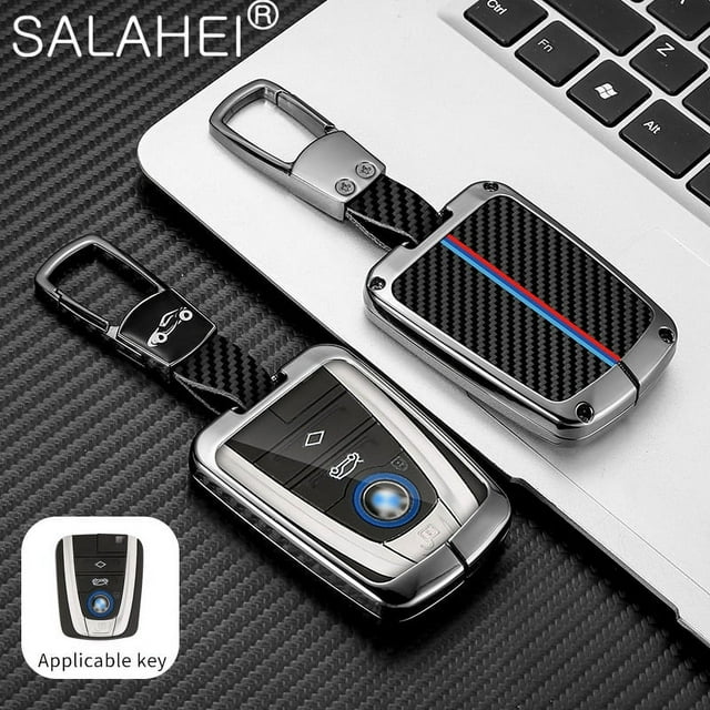 Carbon Fiber Car Key Cover Case Holder Key Bag Shell Full Protection For BMW I3 I8 Series 2014 2016 2017 Auto Interior Accessory