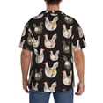 thumbnail image 3 of Fotbe Flowe Rooster Camisa Estampada de Manga Corta para Hombre, Casual de Verano, Estilo Playero, Sin Arrugas-3X-Large, 3 of 5