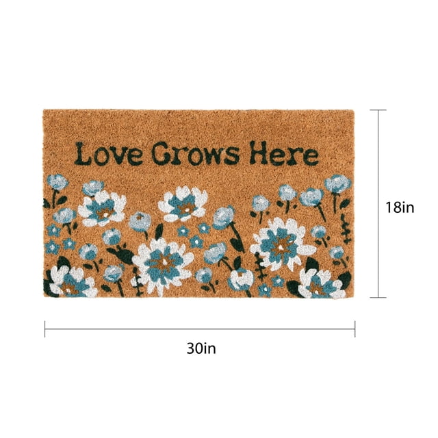 SLYNSHome Rustic Floral Door Mat Home Decor Non-Slip Floor Rugs Carpet for Entryway,Doormat,Kitchen