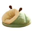thumbnail image 1 of Cama para gatos, perrera para perros, cama nido para dormir, cueva cálida y bonita, cueva excavadora de felpa para gatos verde, 1 of 8