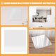 thumbnail image 4 of WASHWEPE 4Ud Adhesivo Cuadrado De Acrílico Para Pared Hogar Plata, 4 of 8