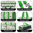 thumbnail image 3 of Teacher Tote Bag,White Colorful Dinosaurs Pattern Teacher Utility Tote Bag,Large Work Tote Bags for Women with Multiple Pockets,Top Zipper Closure,13.8x10.6x6.7 Inch, 3 of 5
