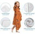 thumbnail image 7 of Halloween Orange Background Icons Hooded Bath Towel，60"x35" for Ages 3 To 12 Kids, Quick Dry Lightweight Soft Microfiber Hood Beach Towel Cover Up for Kids, 7 of 7