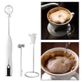 thumbnail image 3 of Batidora de café eléctrica con Espumador de leche, licuadora de café, batidora eléctrica de mano para mezcla de bebidas caliente con , blanco BLESIY Vaporizador de leche, 3 of 5