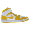 thumbnail image 2 of Nike Air Jordan 1 Mid Womens Shoes Size 5.5, Color: White/University Gold/White, 2 of 3