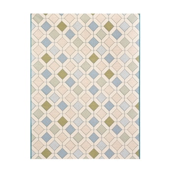 Tapis extérieur Carreaux losanges 152,4 cm x 213,4 cm Beautiful par Drew Barrymore