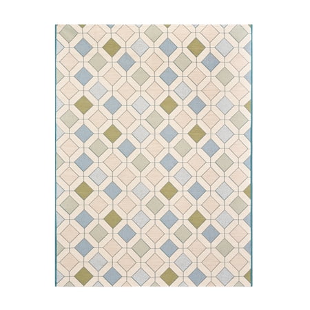 Beautiful 5  x 7  Tiles Outdoor Rug by Drew Barrymore