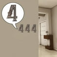thumbnail image 4 of Placa de Puerta de Dígitos de Metal Perfecl Etiqueta Número de Dirección Habitación de Hotel Exterior 4 C-4, 4 of 8