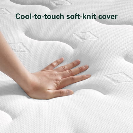 THE ALLSWELL 10″ HYBRID MATTRESS IN A BOX WITH GEL MEMORY FOAM, ADULT, QUEEN