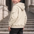 thumbnail image 5 of LIaqionyy Boys Hoodies Jacket Casual Outerwear Kids Lightweight Zip Hooded Cute Coat with Pockets, 5 of 8