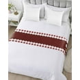 thumbnail image 5 of Xipuska Fat Chef Bed Runners for Twin Size Bed, Decorative Bed Throws for Foot of Bed, Red Gourmet Kitchen Red Black Buffalo Plaid Bed Runner Sofa Throw Bedding Scarf Protector Slipcover for Bedroom, 5 of 6