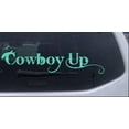 thumbnail image 1 of Cowboy Up With Hat Car or Truck Window Decal Sticker, 1 of 1