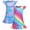 A03359-Blue+A03360-Color, variant on Girls Nightgowns Unicorn Nightgown Princess Pajama Dresses for Girls Sleepwear Night Kids Toddler Soft Nightgown 140 CM 9-10 Years