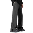 thumbnail image 2 of WPPGONE Athletic Pants for Men with Pockets Elastic Waisted Bootcut Side Zipper Hem Comfy Bottoms Sports Gym Workout Trousers, 2 of 9