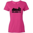 thumbnail image 3 of Inktastic Orlando Skyline with Grunge Women's T-Shirt, 3 of 5