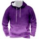 thumbnail image 1 of Sudadera con capucha para hombre, blusa con capucha y estampado de degradado de color, blusa de poliéster para hombre, 1 of 2