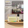 thumbnail image 3 of Karaoke Machine for Kids Adults Mini Portable Bluetooth Karaoke Speaker with Wireless Microphone LED Light for Banquet,B, 3 of 7