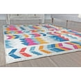thumbnail image 4 of Rugs America Mika MO50B Ginger Lemon Geometric Contemporary Multi Area Rug, 5'x7'6", 4 of 7