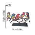 thumbnail image 3 of Escultura de pájaro de aleación colorida, un acento decorativo duradero para su hogar, 3 of 8