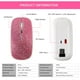 thumbnail image 4 of Ratón inalambrico Bluetooth 5.2 y 2.4G jinwen portátil para computadora Rosa, 4 of 8