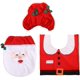 thumbnail image 2 of 3 uds. Funda para asiento de inodoro para fiesta de Navidad, alfombrilla para el suelo, caja de pañuelos para tanque, juego de funda para decoración de baño navideña B brillar  Electrónica, 2 of 5