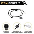 thumbnail image 4 of Unique Bargains ABS Wheel Speed Sensor ABS Sensor Anti-lock Braking System Sensor No.8951647090 for Toyota Prius 2012-2015 1 Pc Rear Right, 4 of 6