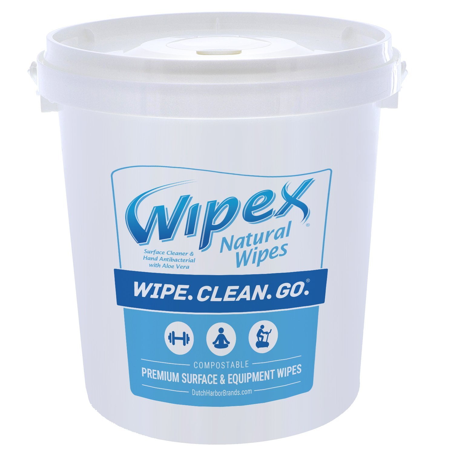 Wipex Gym, Counter and Surface Cleaning Wipes with BZK Skin Antiseptic
