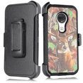 thumbnail image 1 of for 5.7" Motorola Moto G7 Play Armor Holster Belt Clip Kickstand Hybrid Shockproof Bumper Screen Protector Dual Layer Raised Bevel Design Enhance Camera Aim At All Buttons & Sockets Case [Deercamo], 1 of 4
