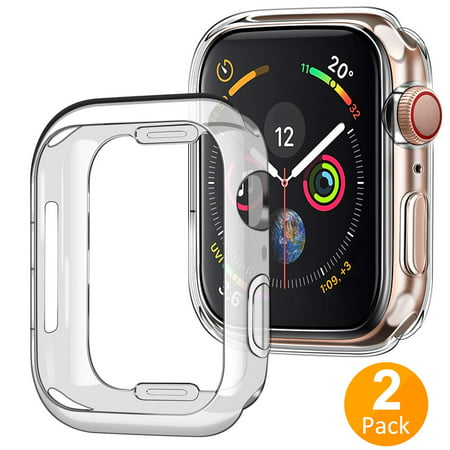 Case for Apple Watch Series 4 Screen Protector 40mm, 2019 New iWatch Overall Protective Case TPU HD Clear Ultra-Thin Cover for Apple Watch Series 4 (40mm) 2 pack, (Best New Series 2019)