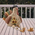 thumbnail image 2 of Estatua de pavo de Acción de Gracias, artesanía, figura para mesa, escritorio, decoración navideña pavo sentado, 2 of 5