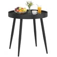 thumbnail image 1 of Outsunny Round Patio Table, Small Outdoor Coffee Table with Plastic Top, 1 of 10