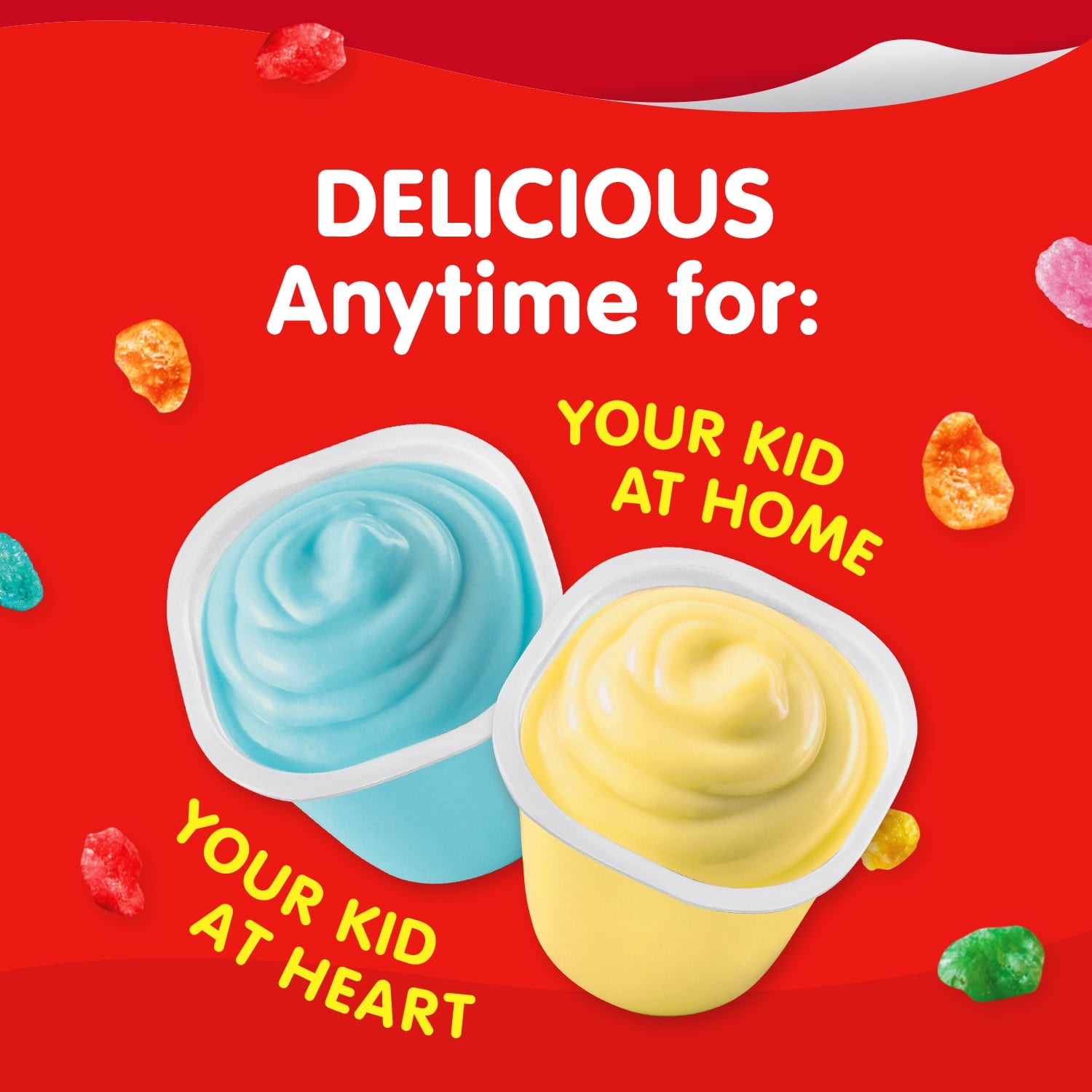 Snack Pack Post Fruity PEBBLES Flavored Pudding Cups 3.25 oz 6 Count