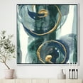 thumbnail image 3 of Mettalic Indigo and Gold II - Posh & Luxe Framed Canvas, 3 of 3