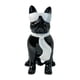 thumbnail image 1 of Estatua de perro con gafas Figura de animal Colecciones de artesanía fina Negro, 1 of 9
