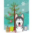 thumbnail image 1 of Christmas Tree And Alaskan Malamute Flag Garden Size, 1 of 1