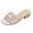 White, variant on Ladies' low heeled sandals, breathable, comfortable, non slip, suitable for home work and leisure, outdoor foot on vacation slippers