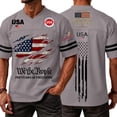 thumbnail image 2 of 250 Anniversary Baseball Jersey Patriotic Shirts for Men USA 1776-2026 250Th Anniversary Merchandise 2026 Gray XS, 2 of 5