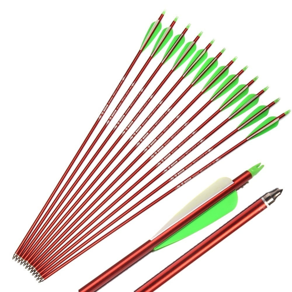 1 Dozen Greenacres Premium Spine Aligned Carbon Arrows by Victory w/ 4" Feathers 