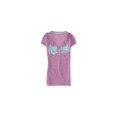 thumbnail image 1 of Camiseta henley jaspeada Aeropostale para mujer color morado pequeña, 1 of 1