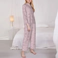 thumbnail image 3 of Daiia Minimalist Snowflake for Women's Long-Sleeved Pajama Set – Soft & Comfortable Sleepwear Button-Up Pajamas Cozy Lounge Wear-Medium, 3 of 7