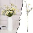 10 Pack Flowers Silk For Home Decoration For Wedding Decoration White