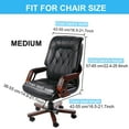 thumbnail image 6 of Waterproof Jacquard Office Chair Covers Swivel Armchair Coffee Color Medium, 6 of 8