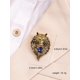 thumbnail image 5 of 1set Cool Vintage Gold Wolf Head Shaped Brooch In Gift Box, Suitable For Men's Daily Wear, 5 of 5