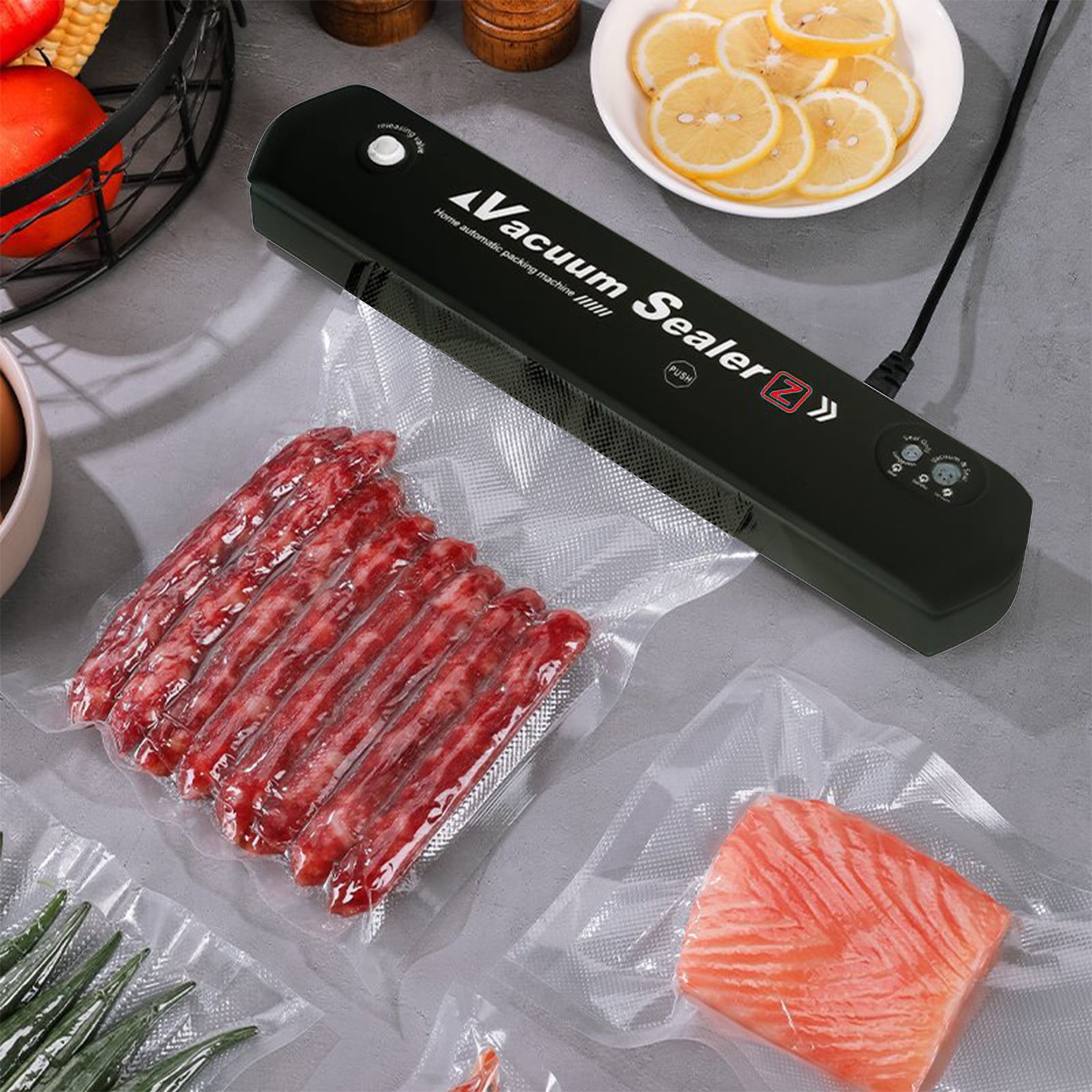 WHLBF Clearance Vacuum Sealer, Food Vacuum Sealer Machine, Automatic Food Vacuum Sealer for Food